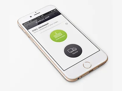 Cargo App Interface app calculate cargo design interface iphone mobile truck ui ux