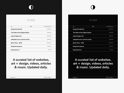 FUSE dark fuse fuse.blog light monochrome one page simple ui website