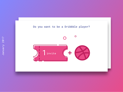Dribbble Invite + Free shot template (psd & sketch) card dribbble invite freebie invite player psd shot sketch template