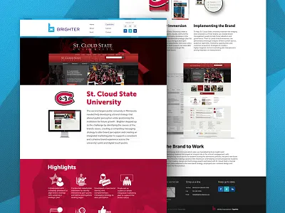 SCSU Case Study (Brighter) agency branding ui web design
