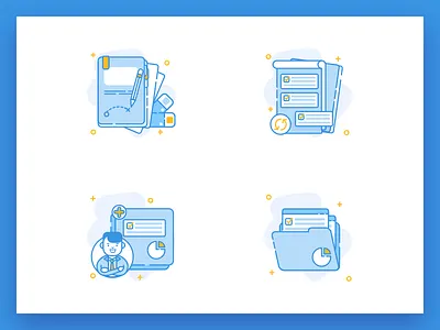 Icon Illustration for Employe Onboarding advantage business calendar employee icon illustration landing onboarding page paper task