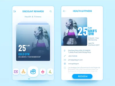 Discount Rewards detail ios ui ipone app listing redemption rewards