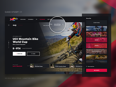 Red Bull Case Study brand branding case study interface red bull ui ux