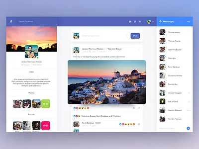Facebook profile redesign facebook profile redesign ui ux web