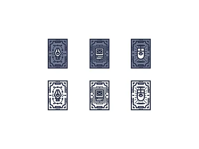 Illustrator's Tarot Cards card computer eye icon illustration line mouse pen rosek tarot vector