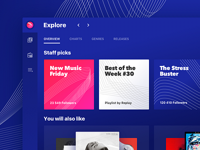 Desktop Player app black and white dark desktop fun odessa player staff theme