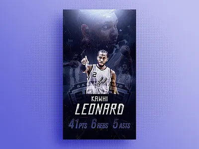 Wallpaper - Kawhi Leonard Career High basketball black dark james kawhi leborn leonard nba poster purple spurs white