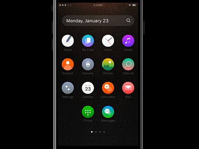 Android O android app design home icon mobile o os screen ui ux