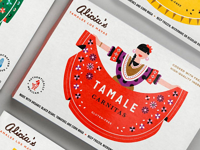 Alicia azambuja box design food illustration martin mexican packaging tamales