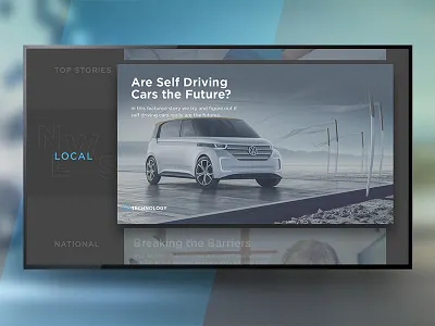 News Television UI 10ft concept news ottawa television ui tv ui ux you.i