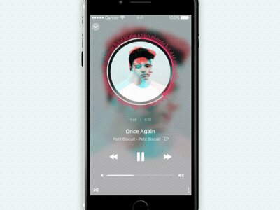 Music Player Smartphone animation music principle ui