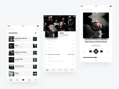 Daily UI - 009 - Music Player bold clean ui daily ui daily ui 008 light ui minimal ui mobile app music app music player simple ui ux