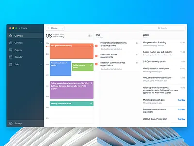 Task Office Pro for Mac calendar office overview project task task manager