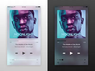 Music Player Night Shift Mode dark light minimal music night night shift player shift