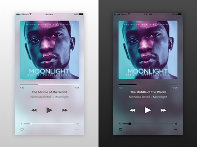 Music Player Night Shift Mode dark light minimal music night night shift player shift