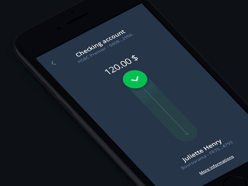 Bankin - Transfert money swipe transfert