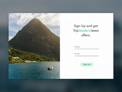 Daily UI #1: Sign Up Page clean daily ui minimal ui ux web design website