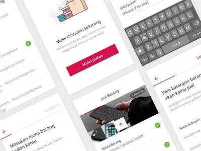 Bukalapak - Selling Feature Mobile App bukalapak clean empty state mobile selling page ui ux white