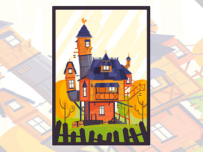 Jack's House 2d illustration fireart fireart studio house