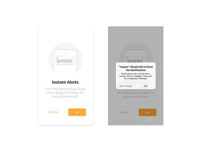 iOS - Notifications Permission alert ios mapstr notification permission