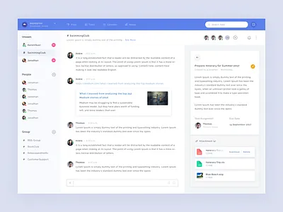 Crugo - Dashboard - Chat and Tasks chat clean collaboration dashboard desktop files light list sidebar user web