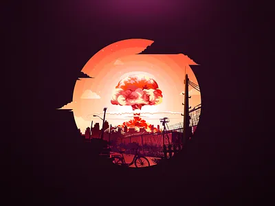 Bomb abolition annihilation bike bomb breakdown city collapse demolition destruction disintegration disruption doomsday eradication explosion extermination hell hot proart prokopenko ruin