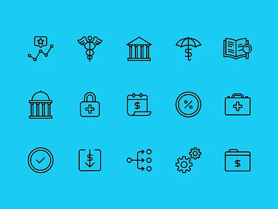 Burgess Report Icons 02 app branding co motion design healthcare icons navigation website