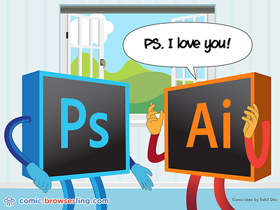 Photoshop Joke adobe adobe illustrator adobe photoshop ai i love you illustrator love love story photoshop ps