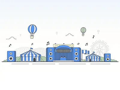 Music Festival... amusement circus festival fun music play tent