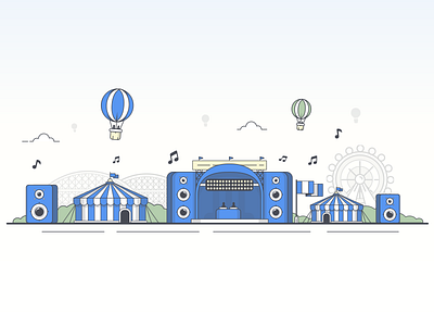 Music Festival... amusement circus festival fun music play tent