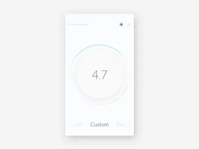Smart Home / Lamp Control app circle clean design home interface lamp minimal remote smart ui ux