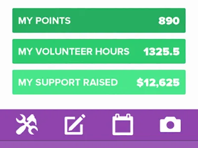 Giving Point Mobile Profile branding mobile mobile design responsive web design