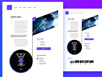 Music Concert — Artist page artist concert music note page venue