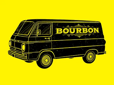 the most interesting van in the world bourbon drawing illustration mystery van van vannin