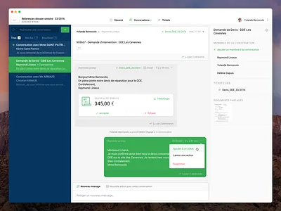 🏠 Inch – Folders conversation folders interface messages ui ux web