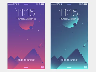 Free phone wallpaper "Space edition" free gradient landscape planet space template wallpaper