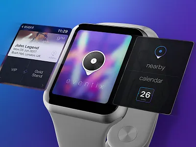 Event Finder / UI Challenge — Week 13 app apple event music party smart smart watch tickets ui watch