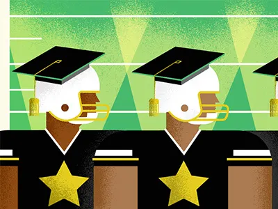 Graduating to Stardom athlete college espn football graduation