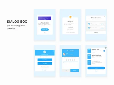 Daily Exercise — Try new styles 34 dialogbox evaluation ios select ui