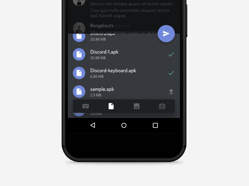 Android Keyboards android fab file picker files image keyboard material