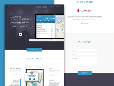 App Homepage events homepage landing page