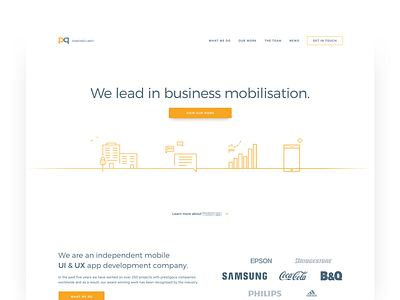 App Development Homepage app application clean colour development home homepage minimal ui ux web website
