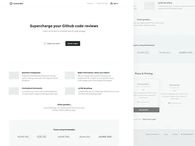 Landing Page Wireframe homepage landing page layout marketing pricing ui ux web wireframe