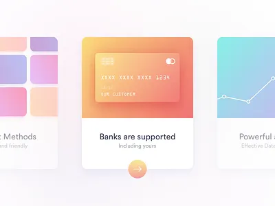Cards App Walkthrough [New Screens] app edit gradient ios ipad iphone photo simple ui