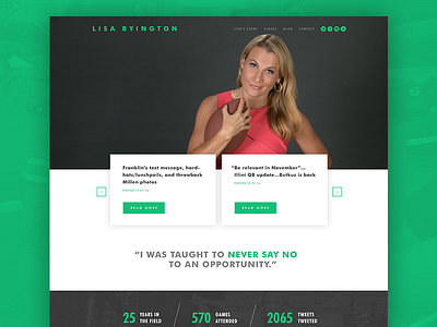 Lisa Byington Website byington design lisa reporter sports web