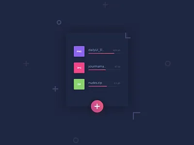 File Upload daily dark file ui upload ux
