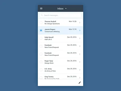 Roundcube - Mobile Webmail mobile roundcube ui user interface webmail