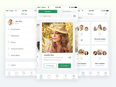 Daily UI challenge #1 app card dating groups ios practice settings ui