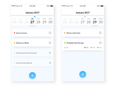 To-Do App iOS app basic checklist design ios minimal mobile reminder simple tasks to do