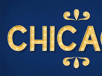 Chicago Lights hand lettering lettering